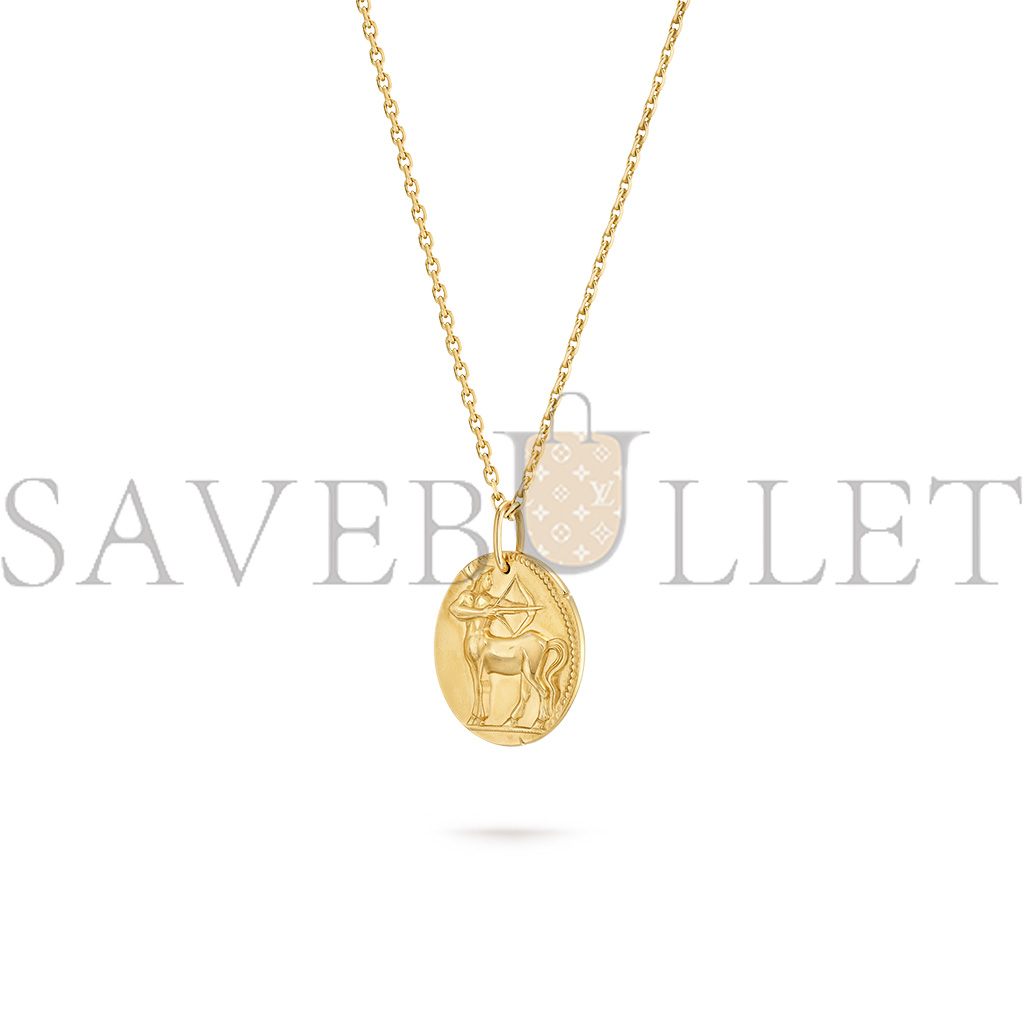 V*N CL*F arpels zodiaque medal sagittarii (sagittarius) - yellow gold  vcarp7sp00